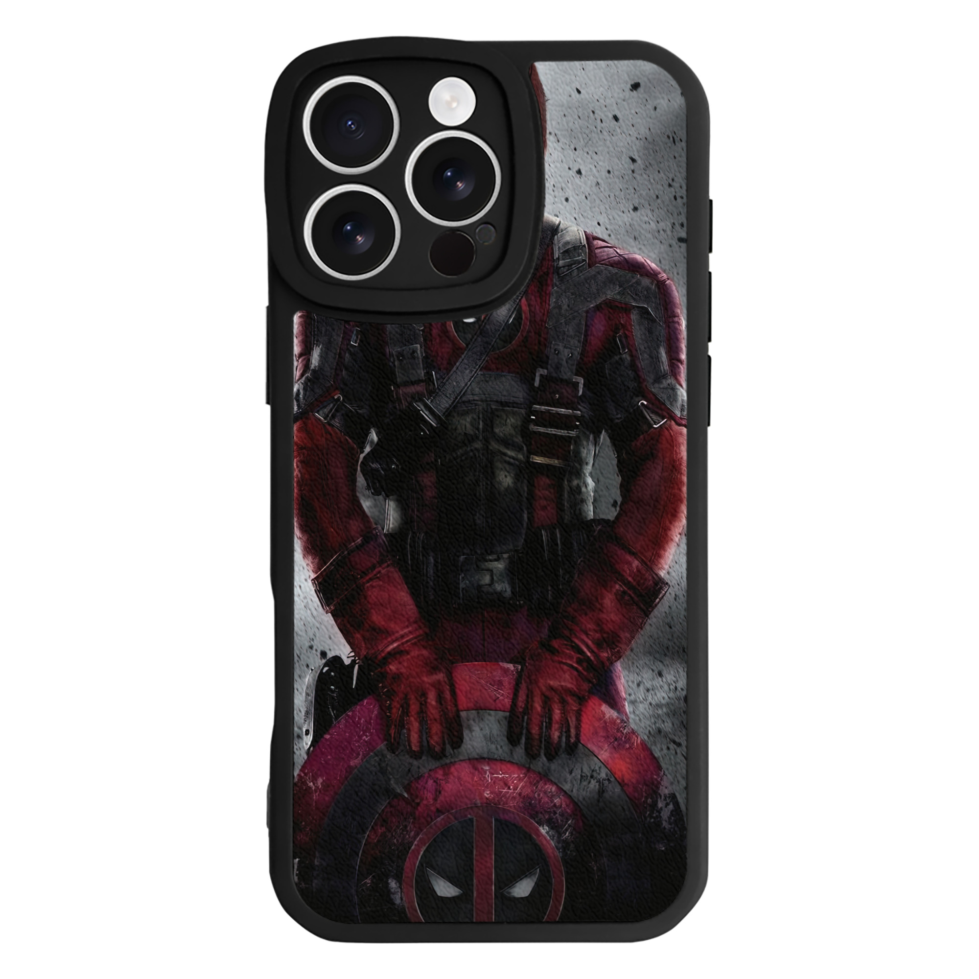 （画像用） Deadpool デッドプール 【iPhone 16シリーズ対応】シリコンスマホケース（レザー調） 材質：シリコン